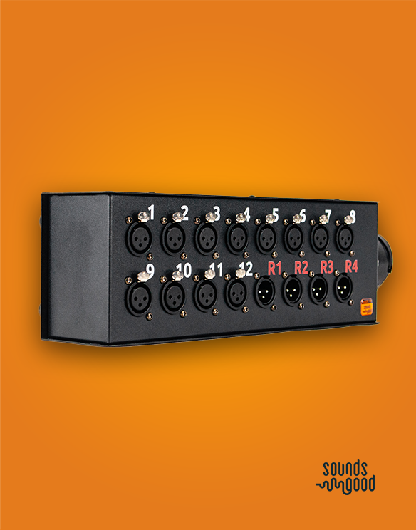 Sounds Good Signal Box, Stagebox 16ch, 12x XLR F, 4x XLR M, Syntax